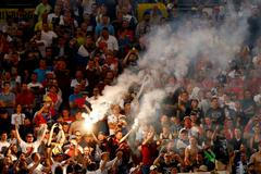 Rusko Anglie útok fanoušků Ruska England v Russia - EURO 2016 - Group B