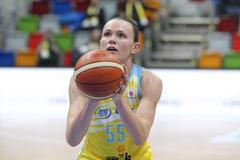 Euroliga, USK Praha- Schio: Anete Šteinbergaová