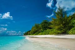 Pláž na thajském ostrově Ko Tačai, který úřady uzavřou.