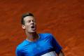 Tomáš Berdych v osmifinále masters v Madridu 2016