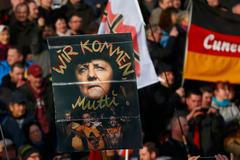 Demonstrace - Pegida - Drážďany