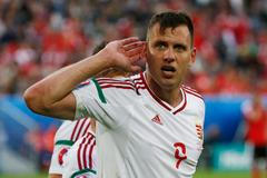 Euro 2016, Maďarsko-Rakousko: Ádám Szalai slaví gól na 1:0