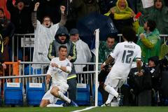 LM, Real-Wolfsburg: Cristiano Ronaldo slaví gól na 3:0