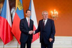 Miloš Zeman - kníže Alois - Lichtenštejnsko