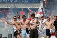 Euro 2016, Rusko-Anglie: výtržnosti anglických fanoušků před zápasem v Marseille