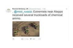 Ruská ambasáda - Tweet