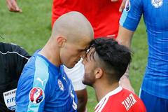 Euro 2016, Slovensko-Wales: Martin Škrtel - Neil Taylor