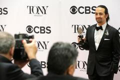 Lin-Manuel Miranda na předávání cen Tony.