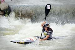 Kateřina Kudějová na SP ve vodním slalomu v Seu