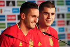 Alvaro Morata na tiskové konferenci před Eurem 2016