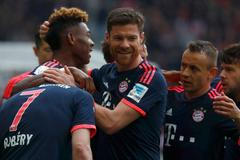 Radost hráčů Bayernu Mnichov