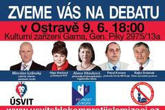 Leták - debata o migraci