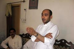 Ali Haider Gílání - syn bývalého pákistánského premiéra na fotografii z roku 2013