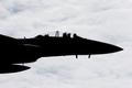 Americký letoun F-15 Eagle po startu ze základny v lotyšském Lielvarde.