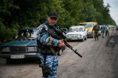 Ukrajina - Slavjansk - policie