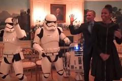 Obamovi slaví den Star Wars