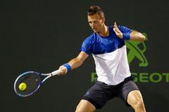 Tomáš Berdych na turnaji v Miami 2016