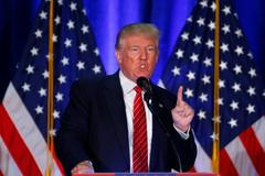 Donald Trump hovoří v Youngstown State University, Ohio