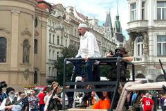 Martin Konvička na Staroměstském náměstí