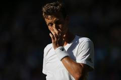 Tomáš Berdych v semifinále Wimbledonu 2016