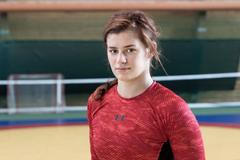 Zápasnice Adéla Hanzlíčková trénuje na olympiádu do Ria