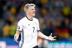 Euro 2016, Německo-Ukrajina: Bastian Schweinsteiger slaví gól na 2:0