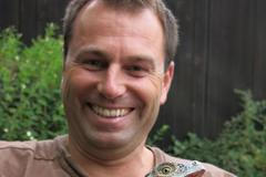 Leguán nalezený v Brdech