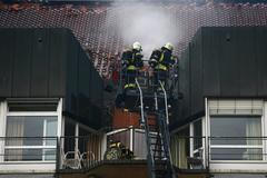 Požár v nemocnici v Bochumi