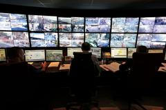 Dispečink městské policie v Nice.