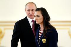 Vladimír Putin a Jelena Isinbajevová před OH v Riu 2016