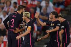 Radost hráčů Barcelony