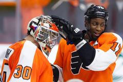 Wayne Simmonds, hokej, Philadelphia, NHL, Michal Neuvirth