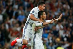 LM, Real Madrid - Sporting Lisabon: Cristiano Ronaldo a James Rodriguez
