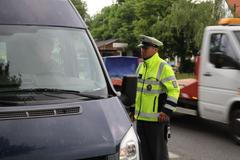 Kontrola technické stavu dopravní policie - ilustrační foto