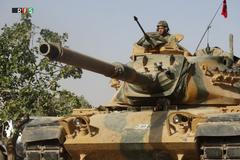 Turecký tank v Sýrii.