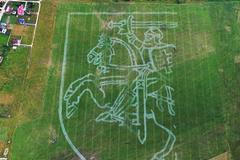 Zetor kreslí litevský státní znak.