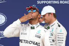 VC Velké Británie 2016:  Lewis Hamilton a Nico Rosberg, Mercedes