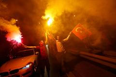 Erdoganovi fanoušci v Istanbulu