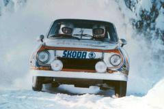 Haugland dobový Škoda 130 RS sníh