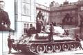 Tank Karla Šeráka z 10. května 1945 na Hradčanském náměstí.