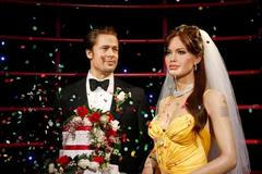 Figurína Brada Pitta a Angeliny Jolie v Madame Tussauds Sydney