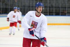 Trénink repre v O2 Areně: Roman Červenka