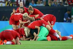 OH Rio 2016: Německé fotbalistky se radu ze zisku zlatých medailí