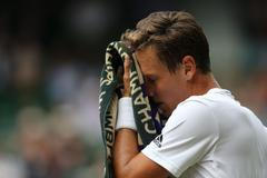 Tomáš Berdych v semifinále Wimbledonu 2016