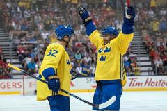 Rusko vs. Švédsko, Světový pohár (Landeskog a Karlsson)