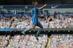 Kevin de Bruyne slaví branku v Premier League