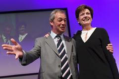 Diane Jamesová a Nigel Farage