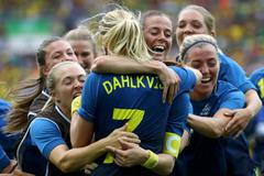 OH 2016, fotbal: radost fotbalistek Švédska
