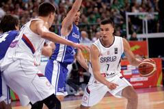 Česko Srbsko basketbal kvalifikace OH Bogdanovič