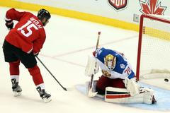 Kanada - Rusko, přípravný zápas před SP 2016